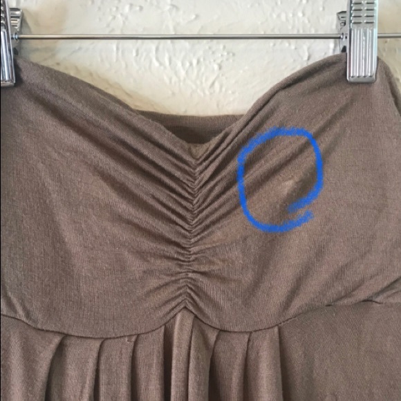 Mendocino Taupe Orange Color Block Sleeveless Soft Lightweight Maxi Dress - Picture 5 of 5